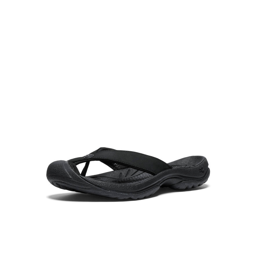 Sieviešu ādas iešļūcenes "Waimea" Black/Black - Attēls 3