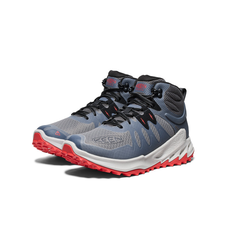 Vīriešu ūdensnecaurlaidīgie pārgājienu zābaki "Zionic" Steel Grey/Poppy Red