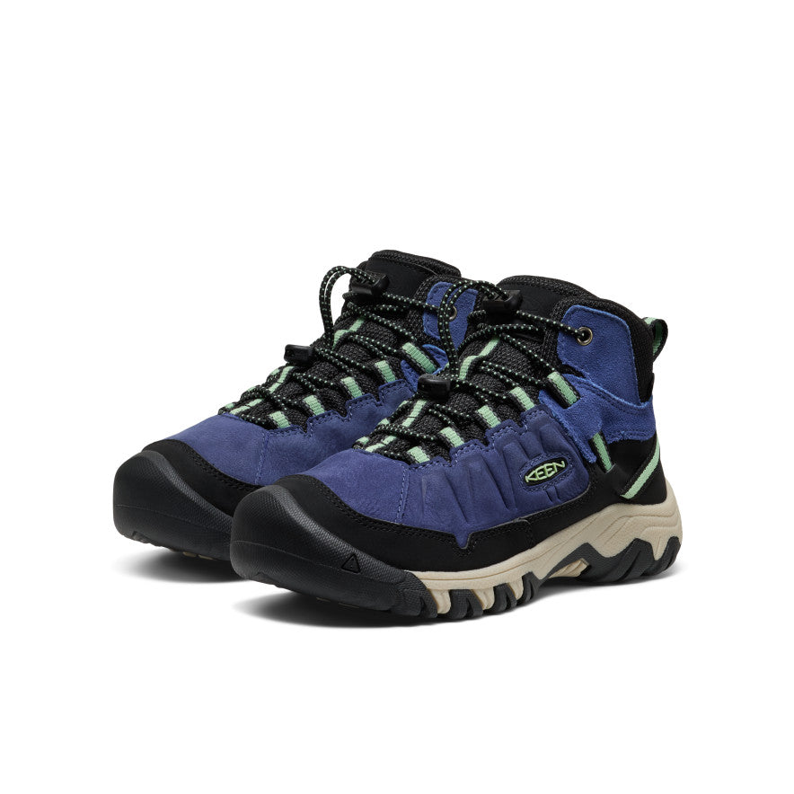 Lielo bērnu ūdensnecaurlaidīgie pārgājienu zābaki Targhee IV Skipper Blue/Hemlock