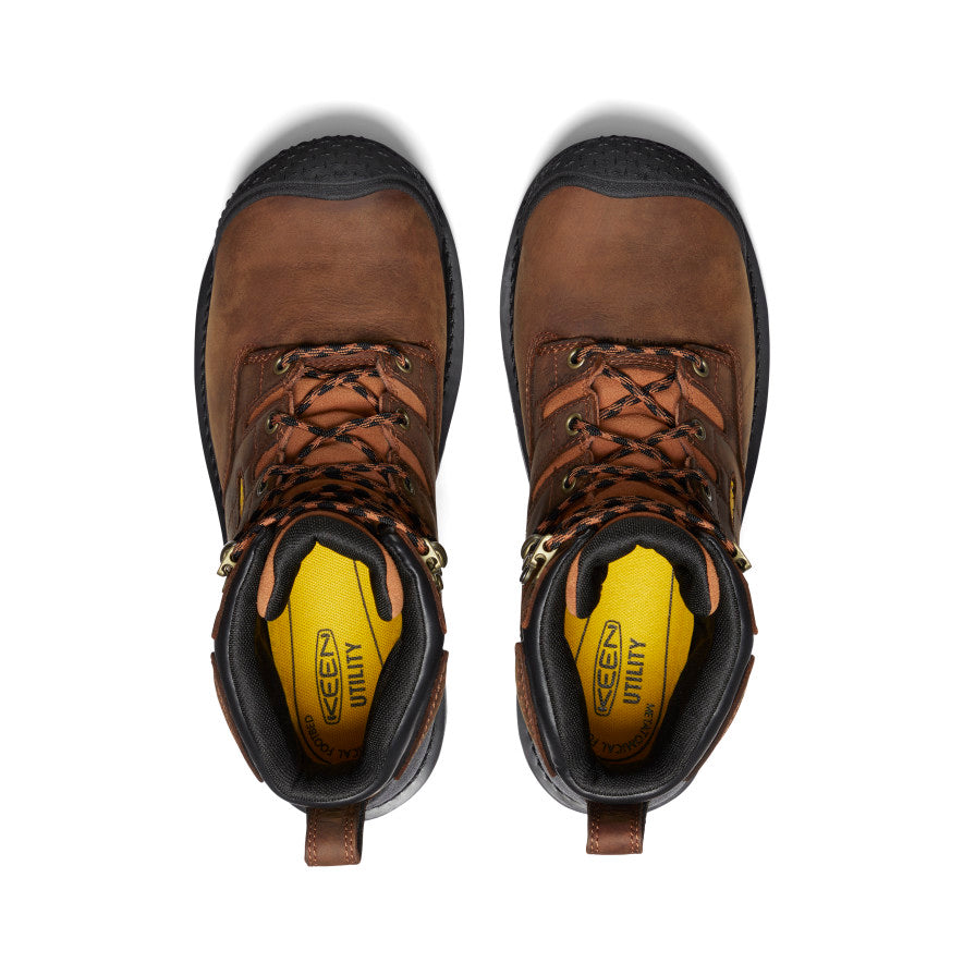Vīriešu 6 collu ūdensnecaurlaidīgi zābaki Camden (oglekļa purngals) Leather Brown/Black - Attēls 4