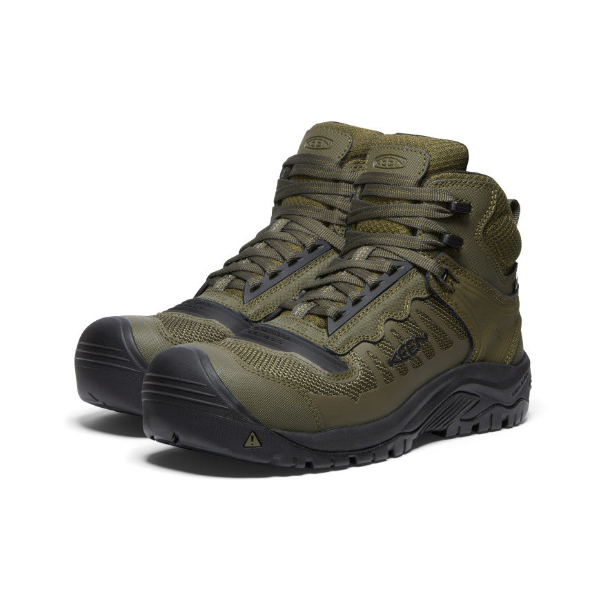 Vīriešu Reno Mid Waterproof (ar oglekļa purngalu) Dark Olive/Black