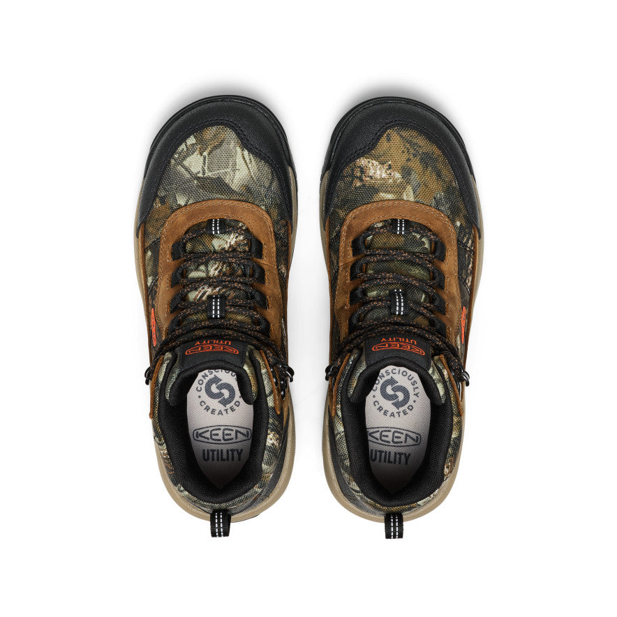 Women's Skokie Waterproof Work Boot (Soft Toe) Camo/Black - Image 4