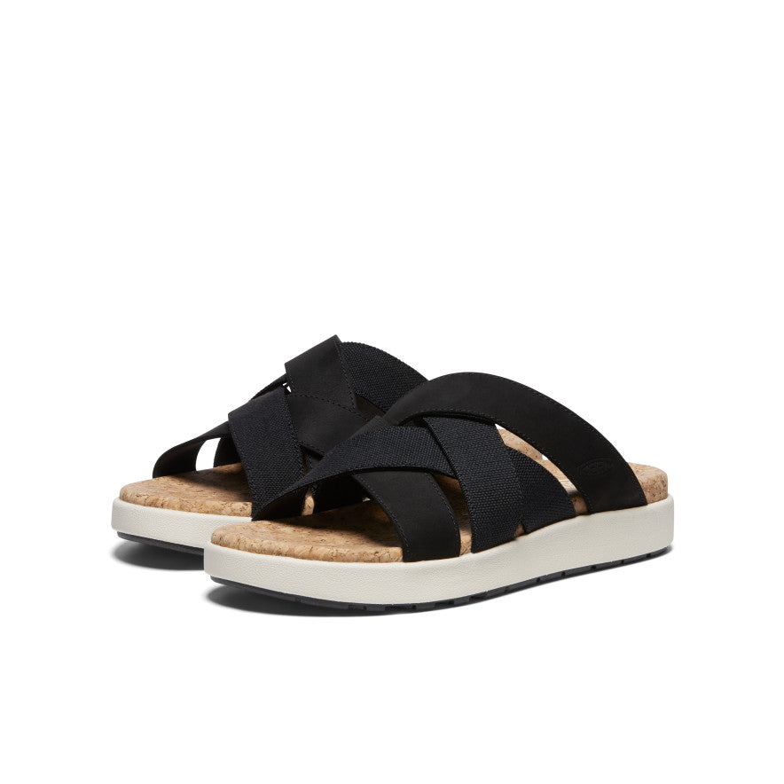 Women's Elle Mixed Slide Black/Birch - Image 2