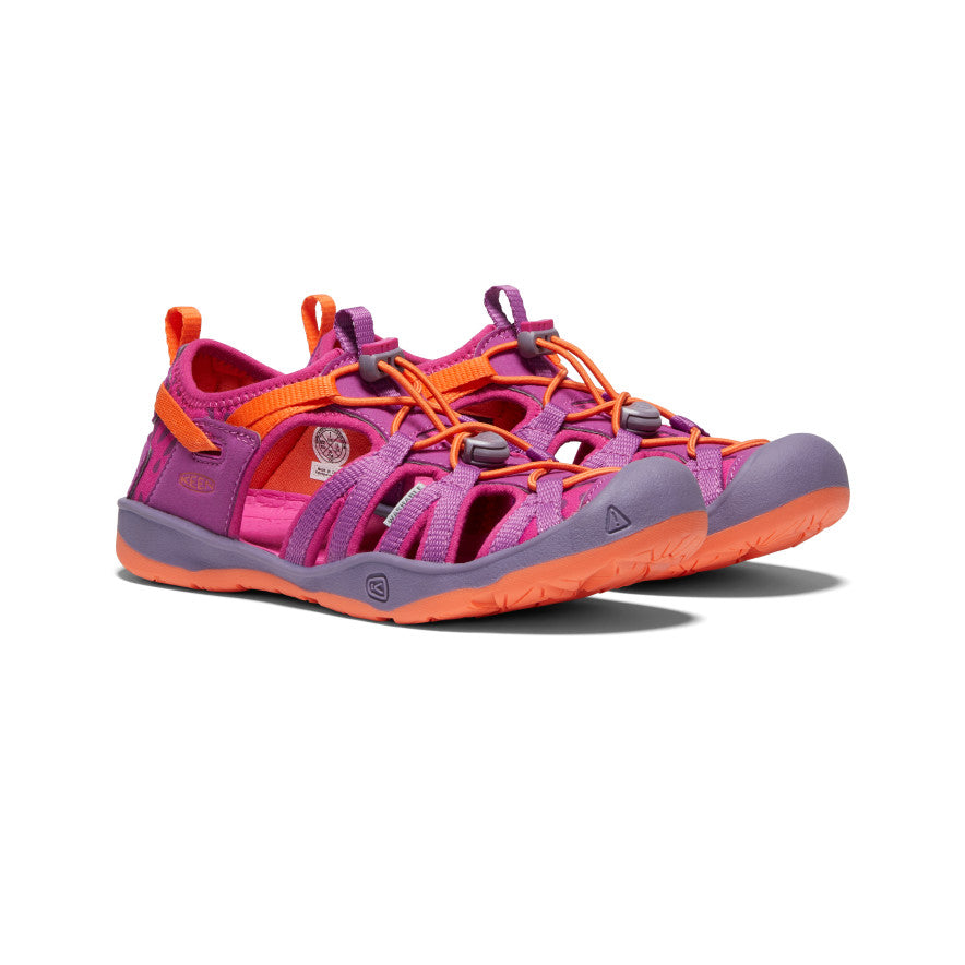 Big Kids' Moxie Sandal Purple Wine/Nasturtium - Image 2