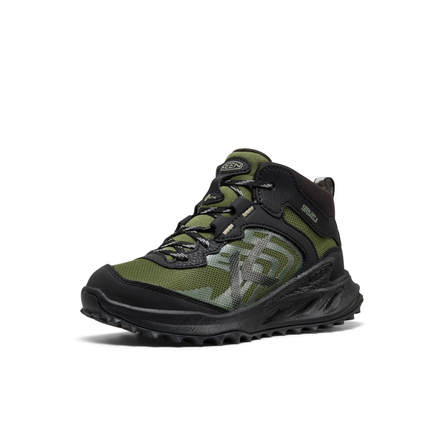 Lielo bērnu ūdensnecaurlaidīgie zābaki Zionic Black/Bronze Green - Attēls 3