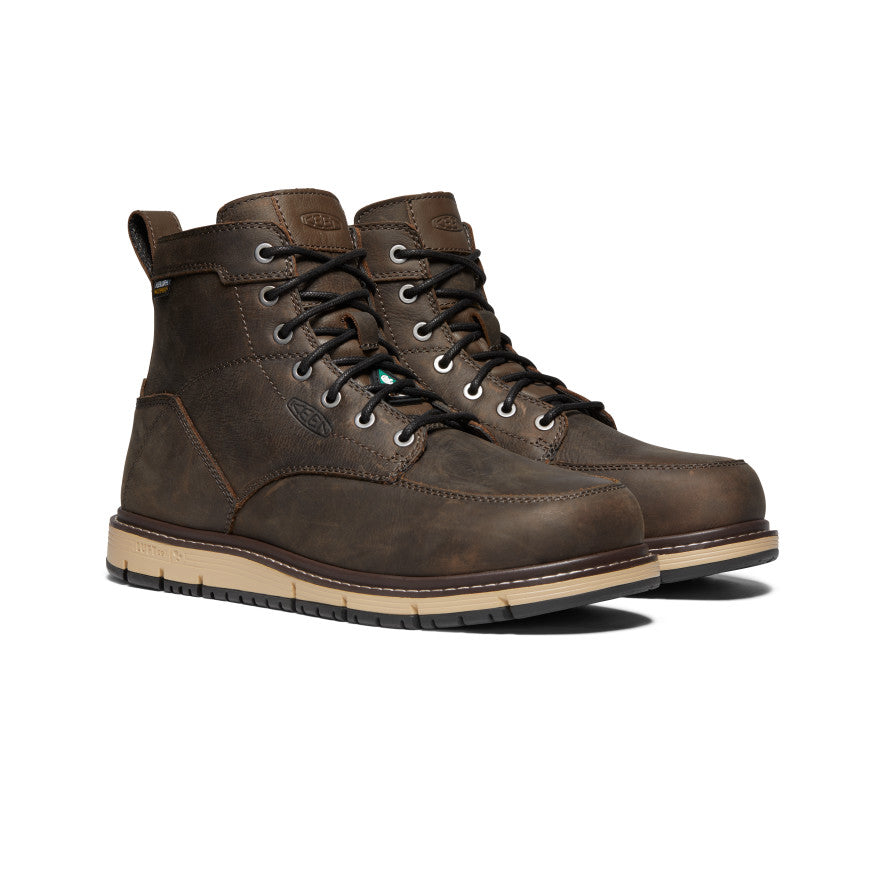 Vīriešu CSA San Jose 6" ūdensnecaurlaidīgi zābaki (alumīnija purngals) Cascade Brown/Black