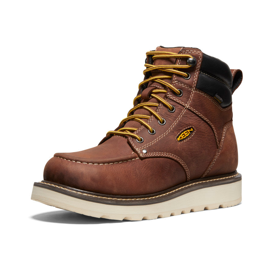 Vīriešu 6 collu ūdensnecaurlaidīgie zābaki Cincinnati (mīkstais purngals) Tuscan Red/Sandshell