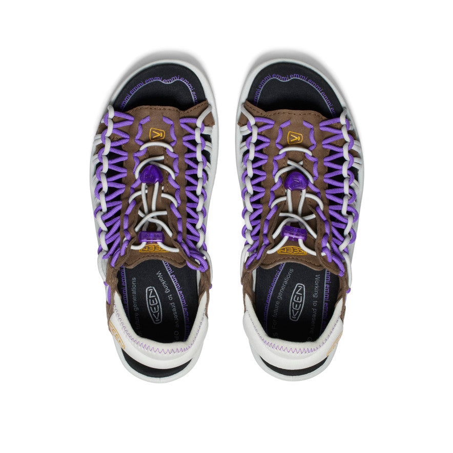 Women's UNEEK II Open Toe x emmi Dark Earth/Tillandsia Purple - Attēls 4