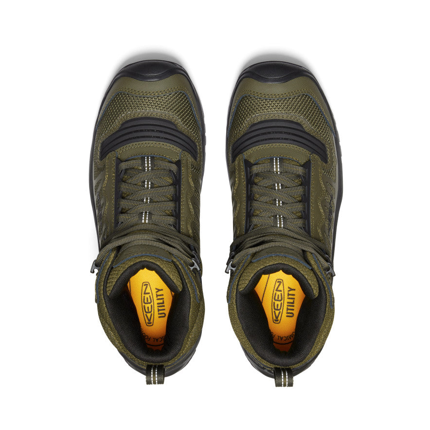 Men's Reno Waterproof Mid (Soft Toe) Dark Olive/Black - Image 4