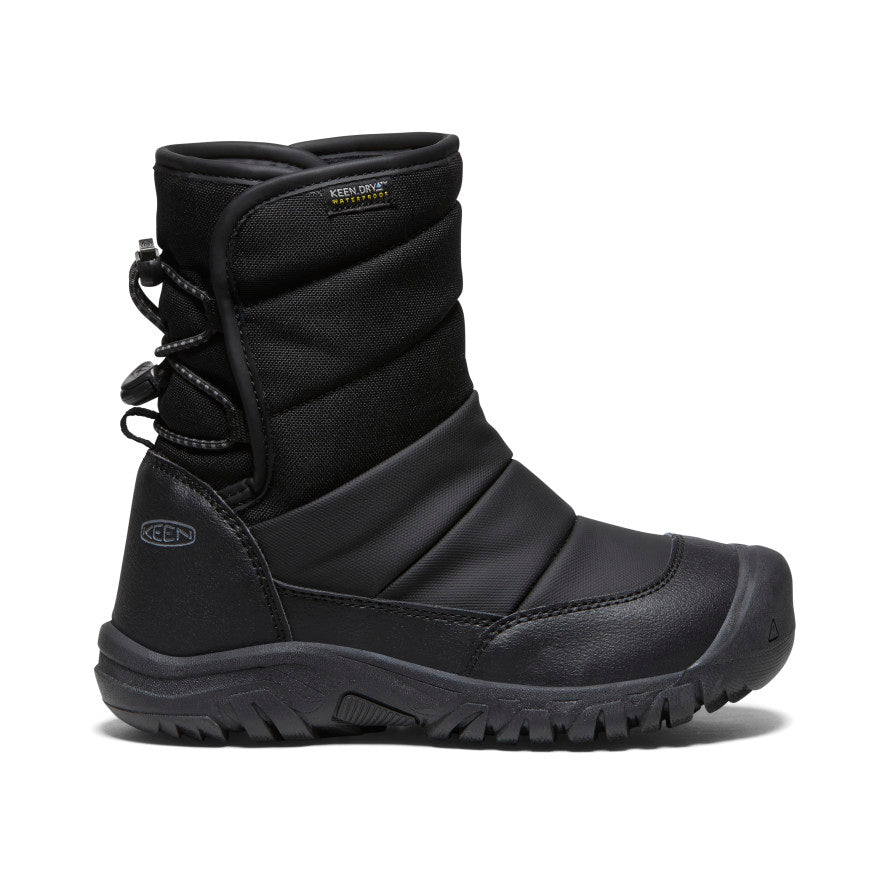 Big Kids' Puffrider Waterproof Winter Boot Black/Steel Grey - Image 1