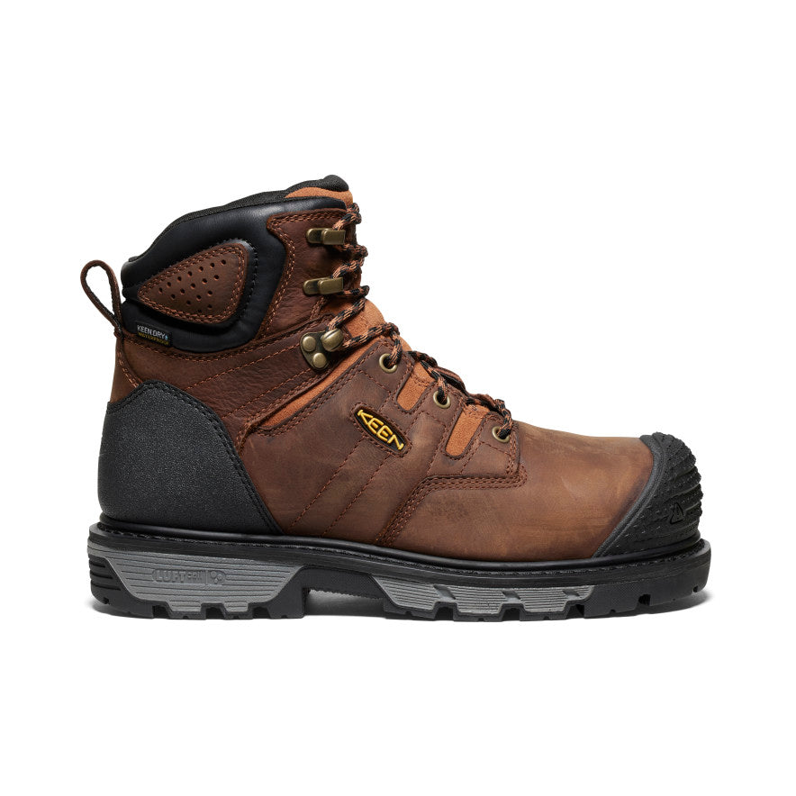 Vīriešu 6 collu ūdensnecaurlaidīgi zābaki Camden (oglekļa purngals) Leather Brown/Black - Attēls 1