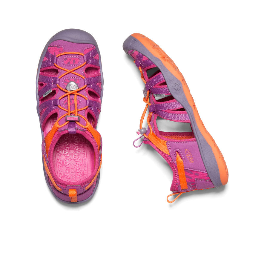 Big Kids' Moxie Sandal Purple Wine/Nasturtium - Image 4