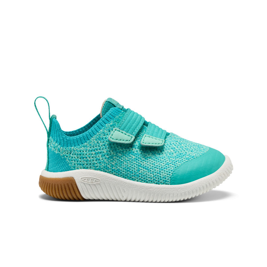 Mazuļu KNX adītas sandales ar divām siksniņām Bright Aqua/Cabbage