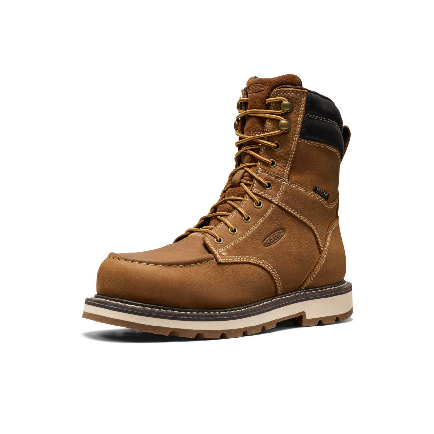 Men's Cincinnati 8" Waterproof 90° Heel Boot (Carbon Toe) Belgian/Sandshell - Image 3