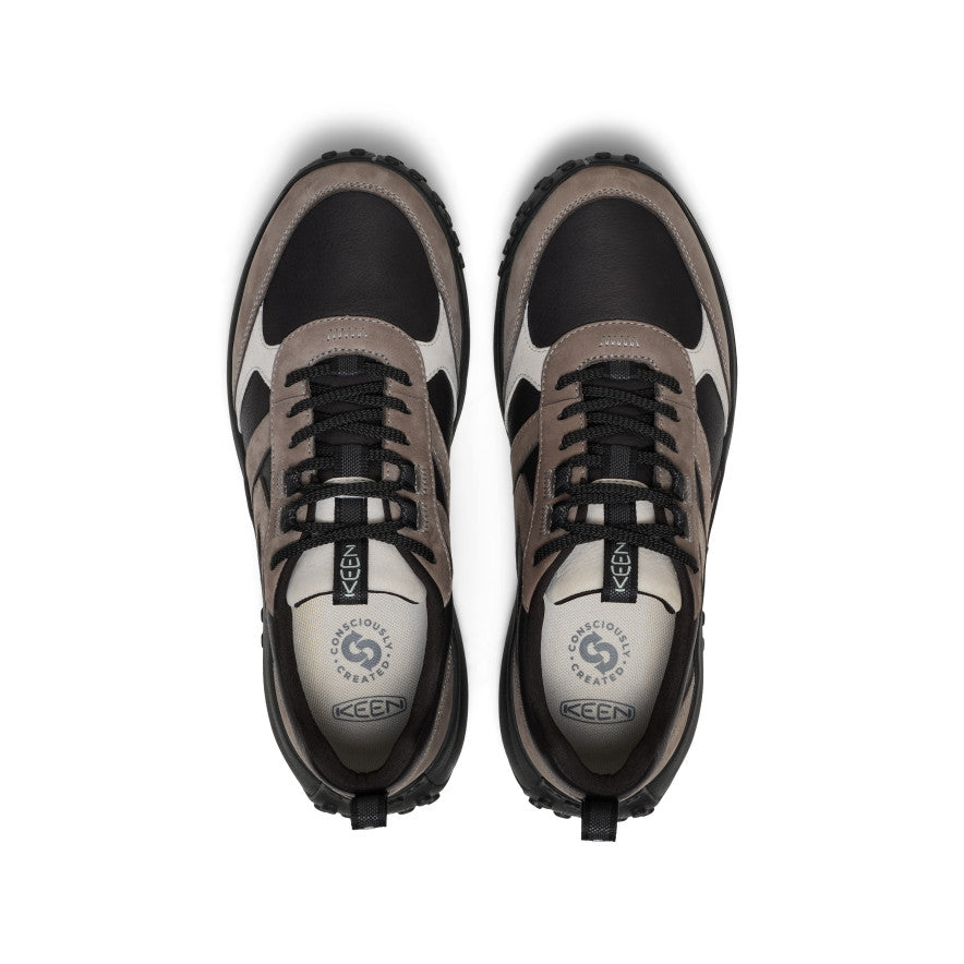 Vīriešu ādas sporta apavi KS86 Black/Steel Grey
