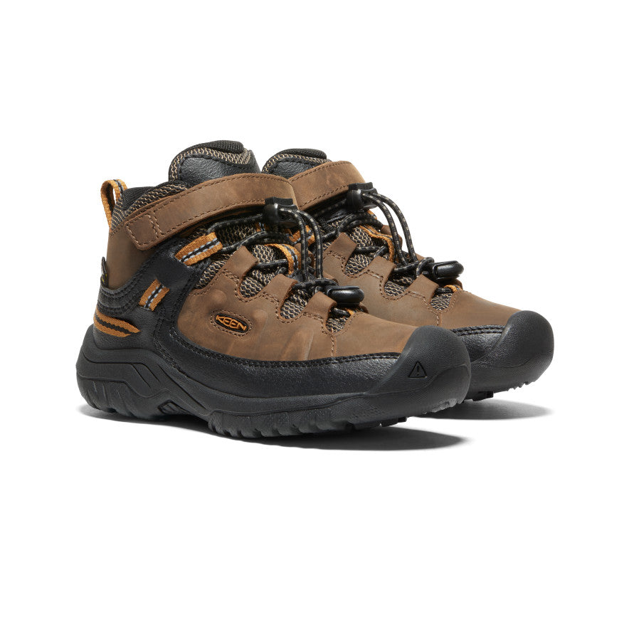 Mazo bērnu ūdensnecaurlaidīgie zābaki Targhee Dark Earth/Golden Brown - Attēls 2