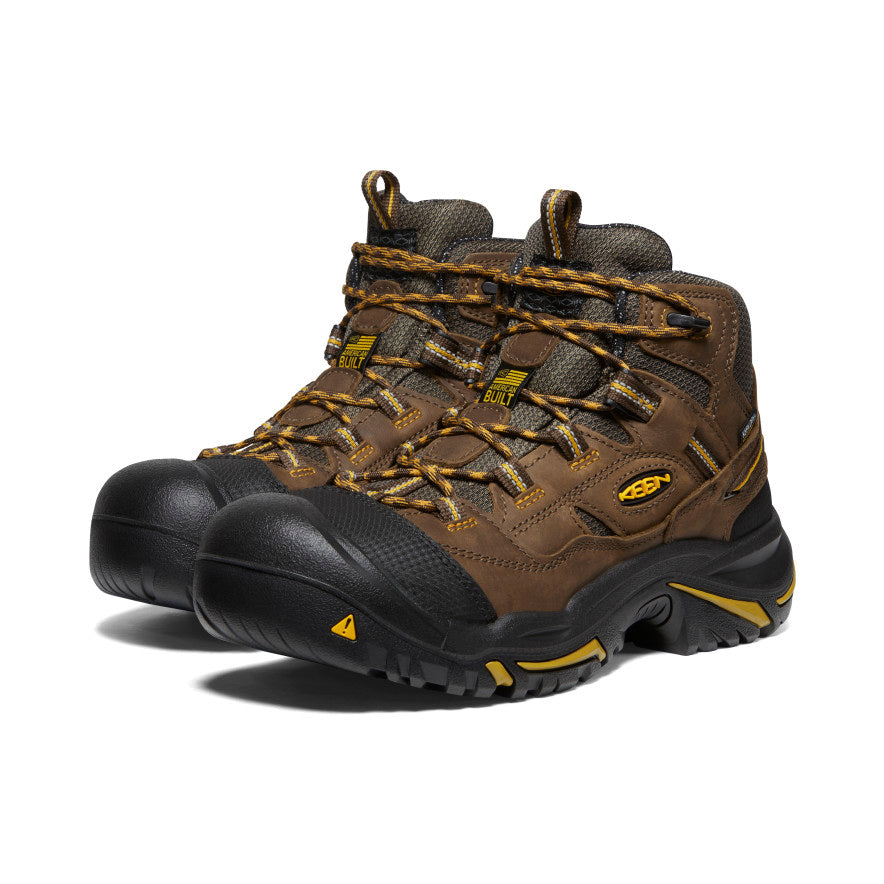 Vīriešu Braddock Waterproof Mid (ar tērauda purngalu) Cascade Brown/Tawny Olive