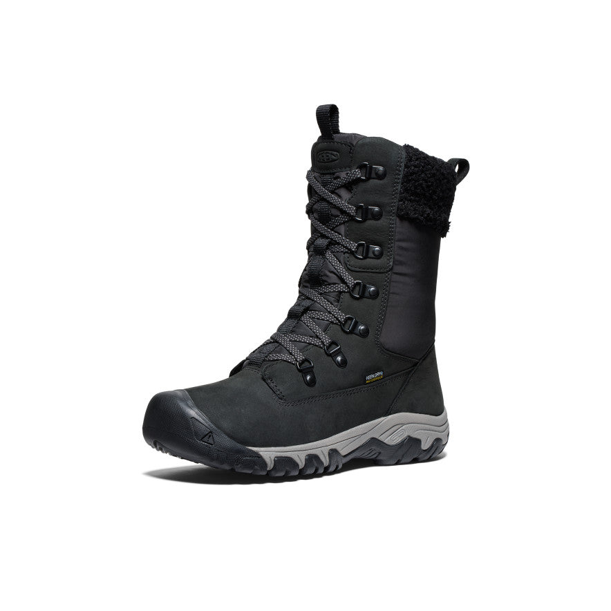 Women's Greta Tall Waterproof Boot Black/Black - Image 3