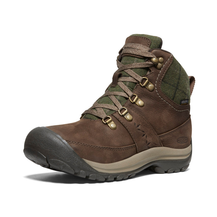 Women's Kaci III Winter Waterproof Boot Dark Earth/Green Plaid - Image 3