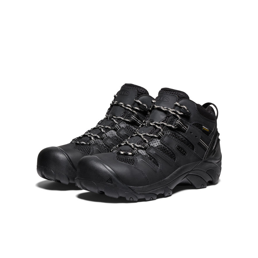 Vīriešu Lansing Mid Waterproof (ar tērauda purngalu) Black/Black