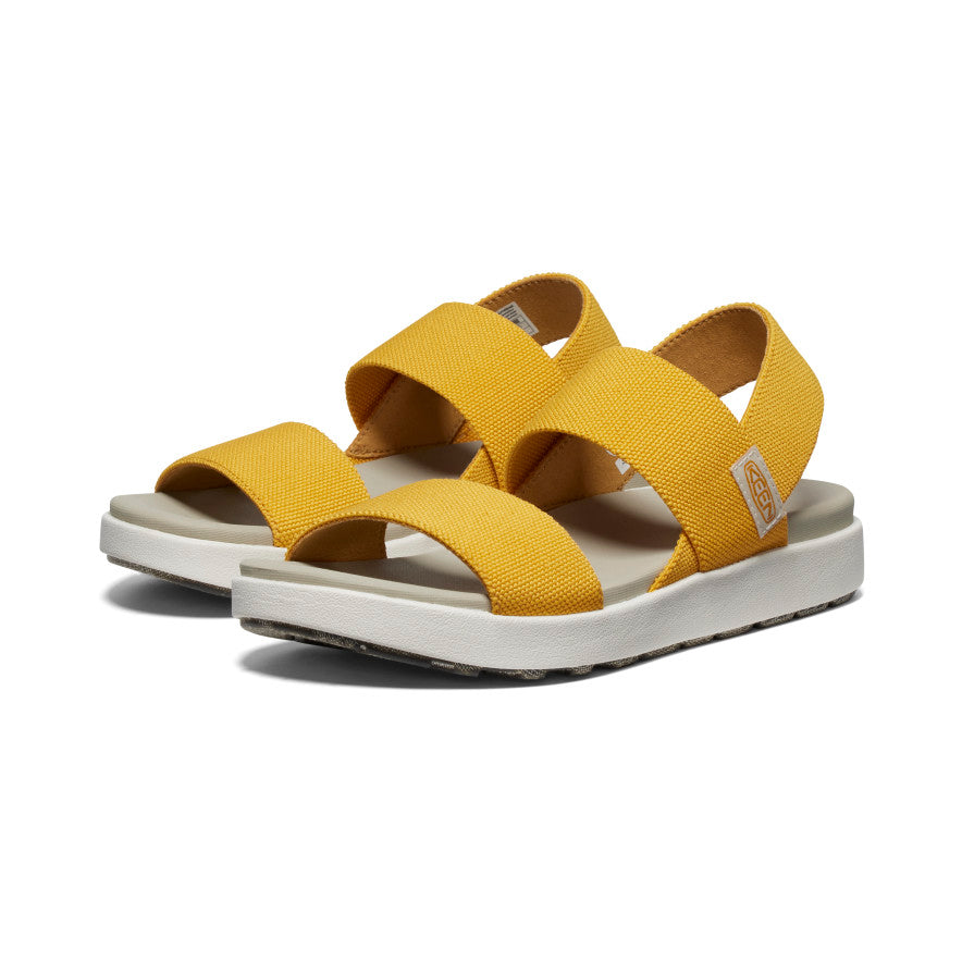 Sieviešu Elle sandales ar siksniņu aiz papēža Golden Yellow/Star White