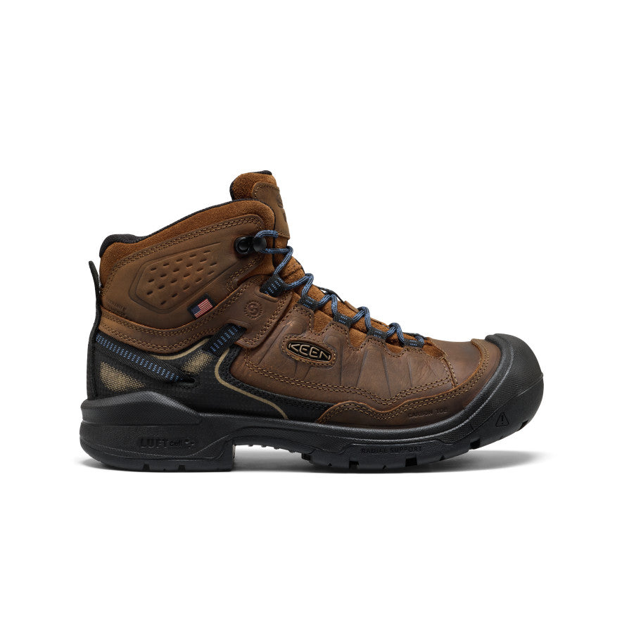 Men's Targhee IV LTR Waterproof Work Boot (Carbon Toe) Bison/Black - Image 1
